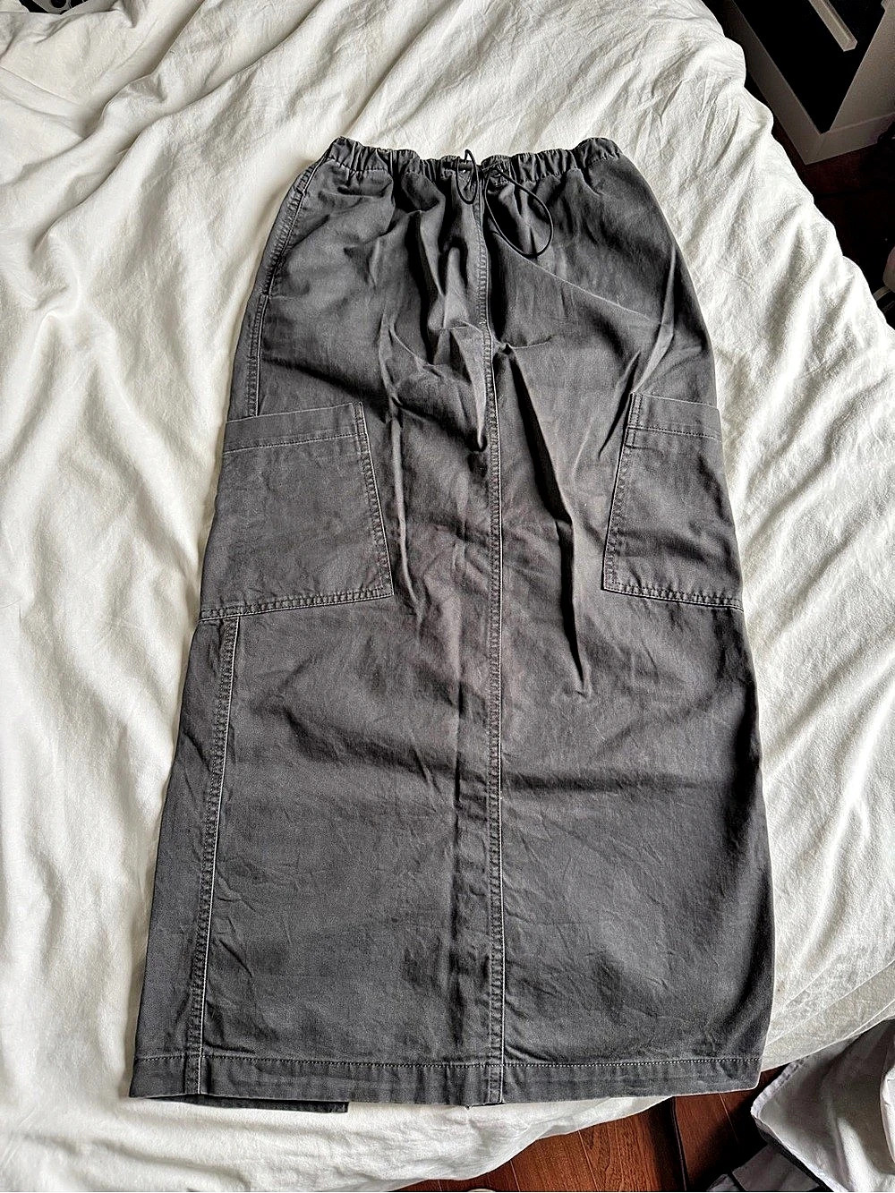 BDG Midi Cargo Skirt Gray Size XS